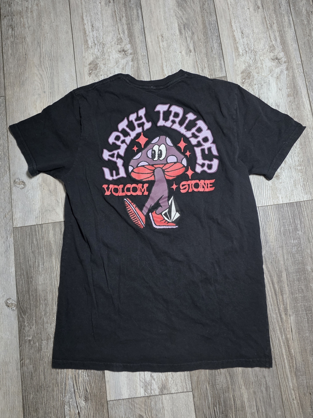 Volcom Stone Men's 'Earth Tripper' Mushroom 100% Cotton Graphic Tee Shirt *READ - Picture 4 of 6
